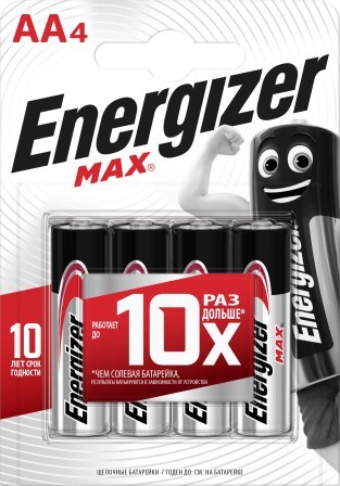 Батарейка Base MAX LR06 АА E91/AA FSB (блистер 4шт) Energizer 1 блистер