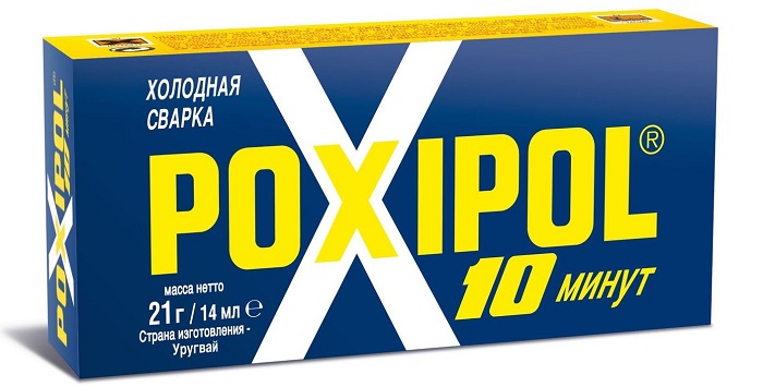 Холодная сварка POXIPOL металлический 21г/14мл  