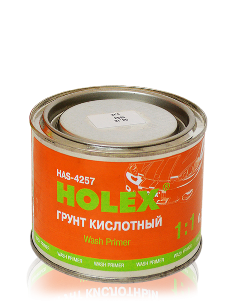 Грунт кислотный WASH PRIMER 1+1 (0,5л) HAS-4257+Отвердитель (0,5л)  HAS-4264 ХОЛЕКС 