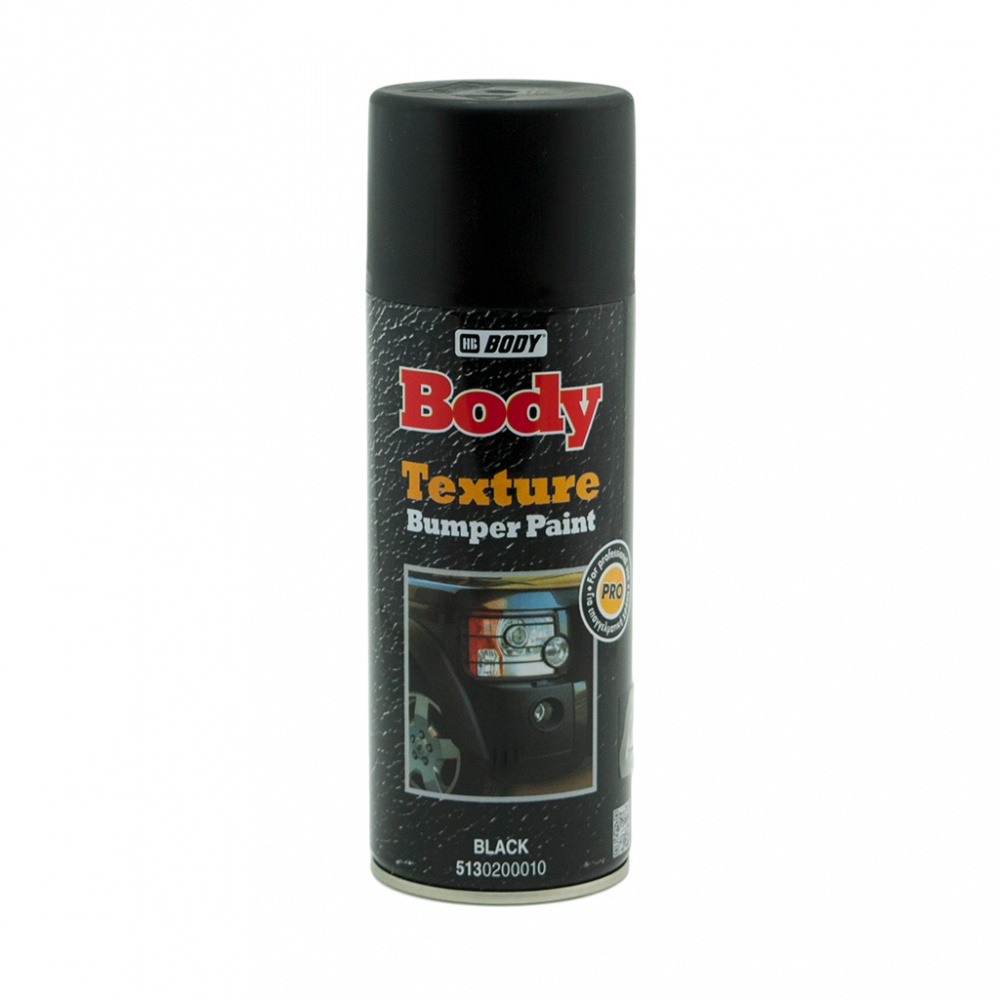 Аэро пластик КРаска Текстурная PRO Texture Bumper Paint 400мл  БОДИ черная  5130200010
