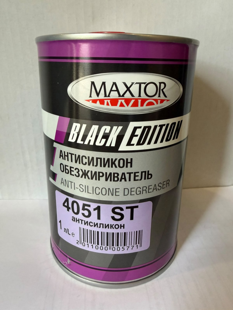 Обезжириваель Антисиликон BE 4051 ST 1л  Black Edition MAXTOR 