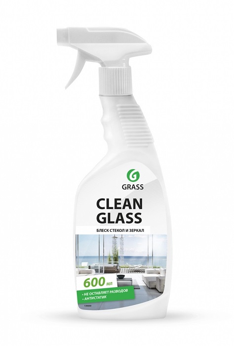 Очиститель стекол "Clean Glass" бытовой, триггер 600мл 130600 ГРАСС
