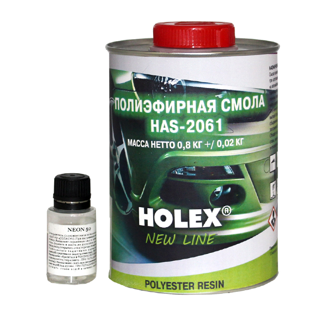 Смола полиэфирная 0,8 кг+0,02 HAS-2061 ХОЛЕКС