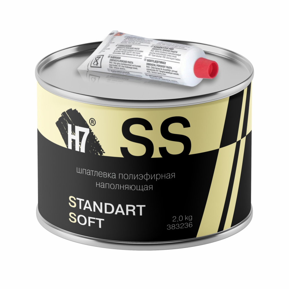 Шпатлевка полиэфирная наполняющая Standard Soft 2кг 383236 Н7
