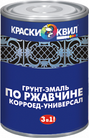 Грунт КВИЛ-КОРРОЕД по ржавчине универсал (белый) 0,9кг 