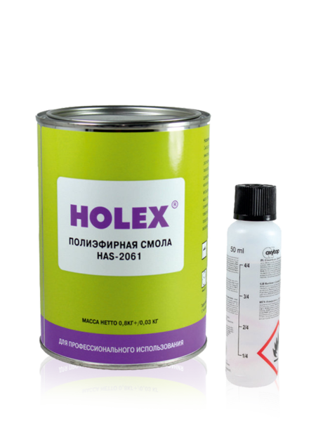 Смола полиэфирная 0,8 кг+0,02 HAS-2061 ХОЛЕКС