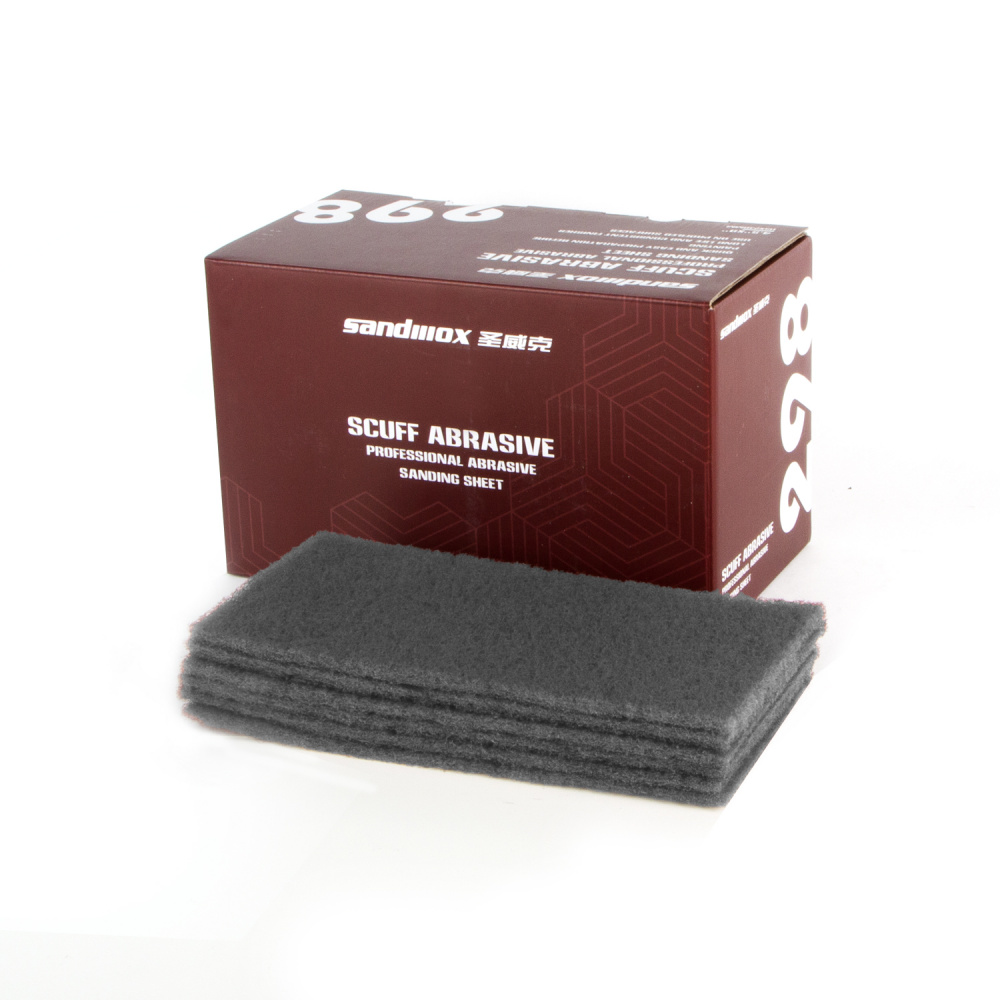 Скотч-брайт (шлиф. войлок) 115 x 230 мм ULTRA FINE (серый) P1500 Premium Scuff /в уп.25шт/ SANDWOX