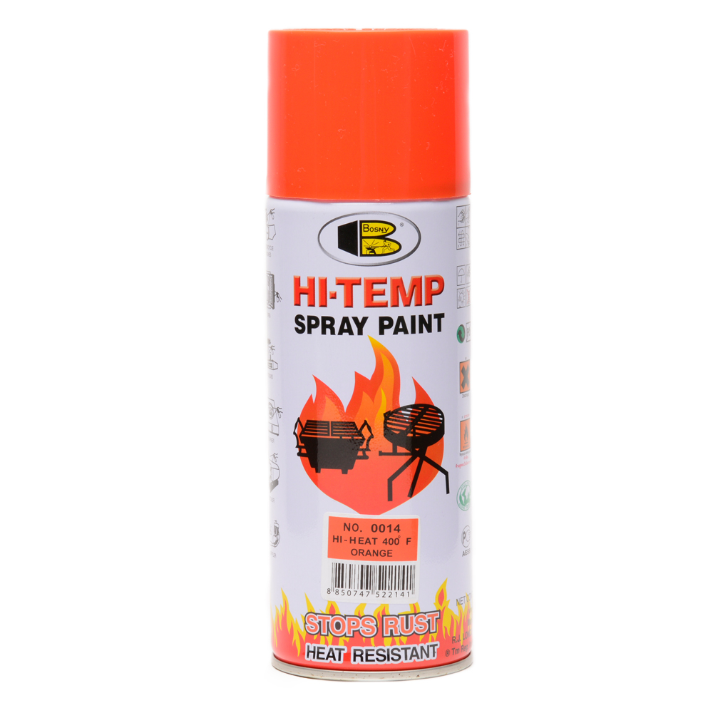 Краска АЭРО жаростойкая БОСНИ №ОО14 оранжевая