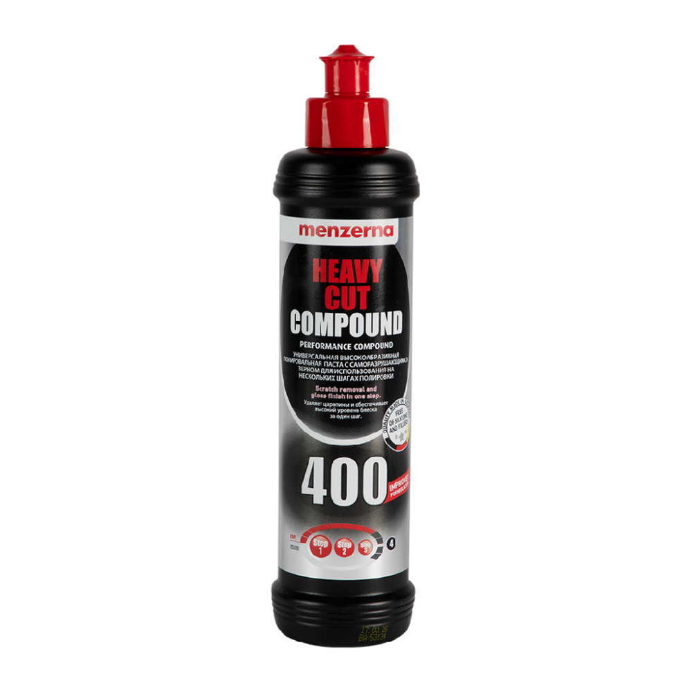 Паста полировальная МЕНЗЕРНА HCC400 универсальная высокоабразивная 100мл УЛУЧШЕННАЯ  22202.295.001