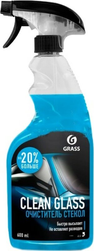 Средство для очистки стекол и зеркал "Clean glass" тригер 600мл 110393 ГРАСС GraSS
