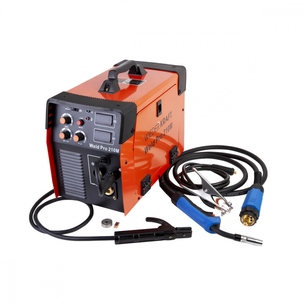 Сварочный аппарат инверторный Weld Pro 210M, 210A, 220В MIG/MAG/MMAG ВИДЕРКРАФТ  СКИДКИ НЕТ
