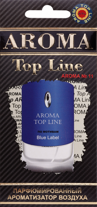 Ароматизатор на зеркало Aroma Top Line №11 Givenchy Blue Label картон