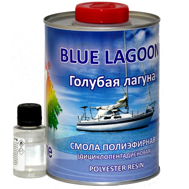 Смола ПЭ дициклопентадиеновая (1кг+0,02кг) Blue Lagoon Marine 778163 H7