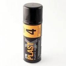 Краска текстурная для пластика АЭРО 400мл черная, мелкая  PLAST X4  PLAS/4F У-ПОЛ 