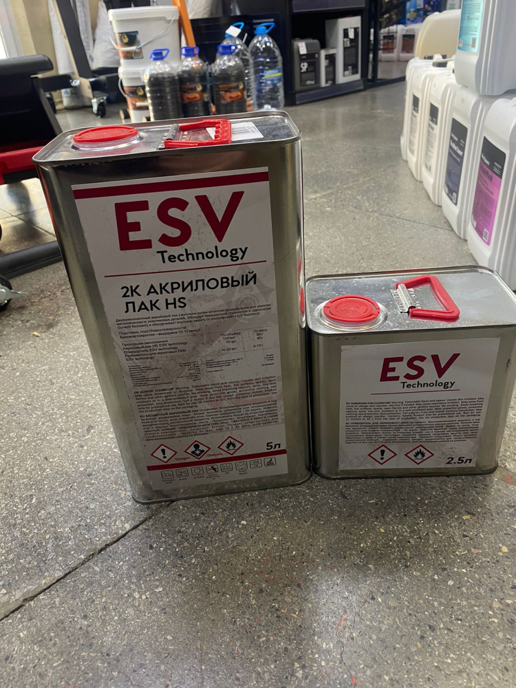 Лак акриловый HS 5,0л+2,5л КОМПЛЕКТ  ESVtechnology СНЯТ СКИДКИ НЕТ