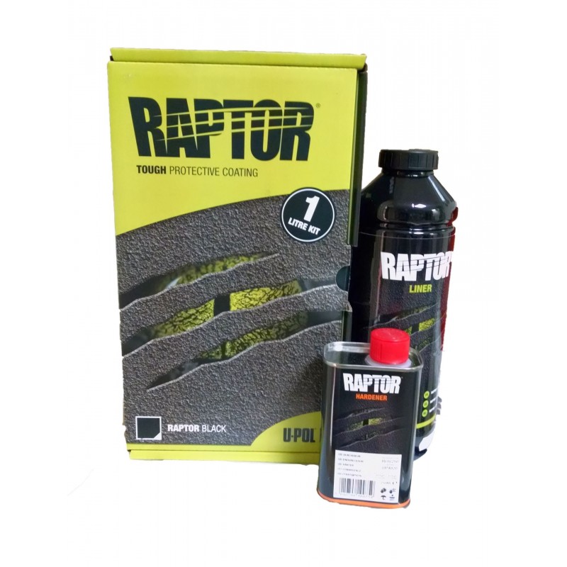 Защитное покрытие КОМПЛЕКТ 2К 3:1 (черный) 0,711+0,237л  РАПТОР  RLB/S1 У-ПОЛ   СКИДКИ НЕТ