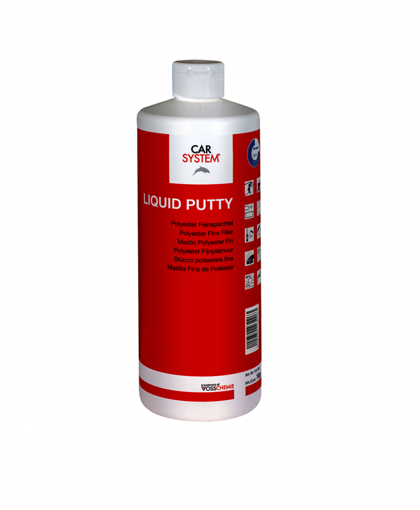 Шпатлевка самовыравнивающая 2К Liquid Putty (аналог DOPLHIN GLAZE BAGDOL U-POL) 1кг КАР-СИСТЕМ