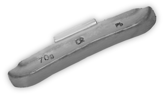 Грузик балансировочный для стальных дисков 70 г (25 шт.) А-70 Распродажа