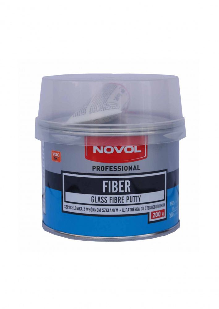 Шпатлевка стекловолокно FIBER 0,2кг  НОВОЛ 1220 ЧЕСТНЫЙ ЗНАК
