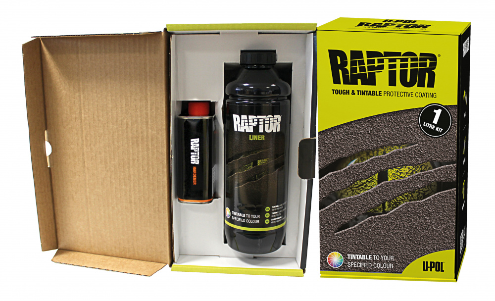 Защитное покрытие КОМПЛЕКТ 2К 3:1 (колеруемый) 4*0,711+0,946л РАПТОР  RLT/S4 У-ПОЛ  СКИДКИ НЕТ