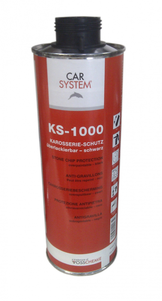 Антигравий KS-1000 черный 1,0л 149265 КАР-СИСТЕМ