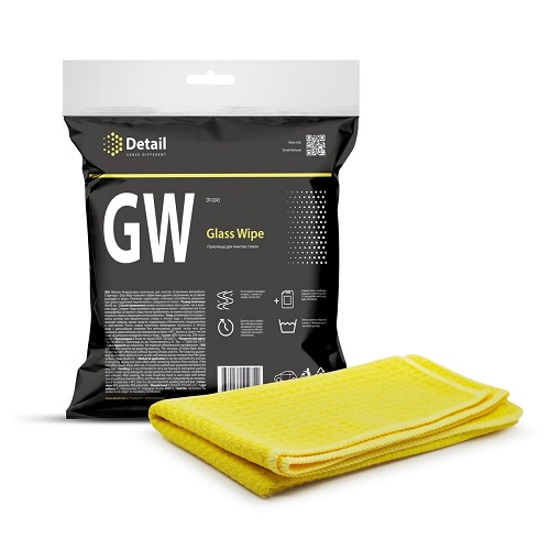Салфетка для очистки стекла GW (Glass Wipe) 40*40 см DETAIL DT-0243