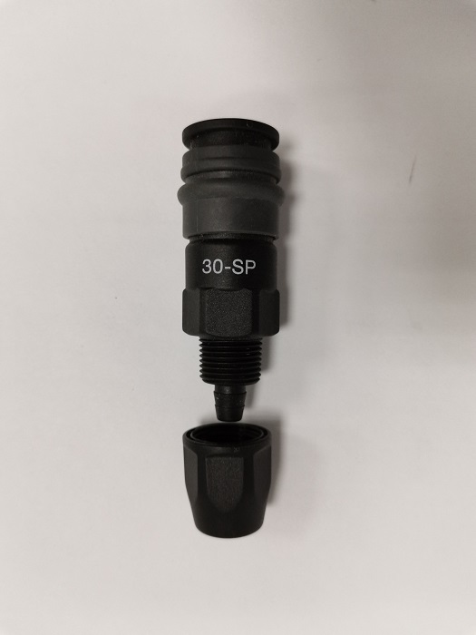 Разъем WDK-830SР пневматич, композитный быстроразъем обжим гайкой шланга 6,5*10мм  Распродажа