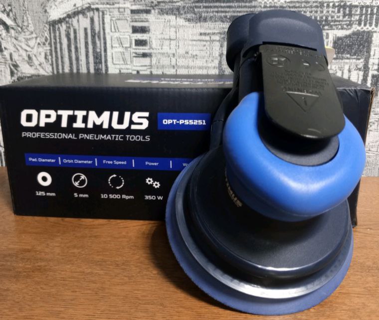 Машина OPT-PS5251 пневматическая орбитальная шлифовальная 125 мм, 5 мм OPTIMUS