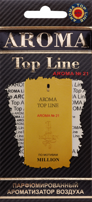 Ароматизатор на зеркало Aroma Top Line №21 One million картон