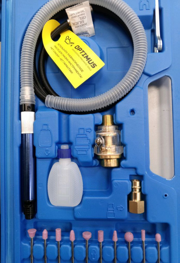 Бормашинка OPT-PG350D пневматическая прямая, 54000 Об/мин, 17 предм. OPTIMUS