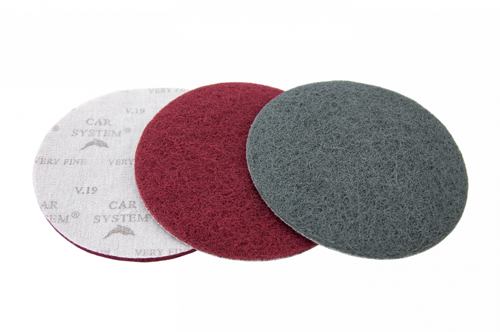 Круг матирующий V19 сверхтонкий КРАСНЫЙ (150мм) 156044 КАР-СИСТЕМ /в уп 20шт/
