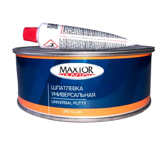 Шпатлевка МАКСТОР универсальная 0,4кг 3210 UNI YELLOW