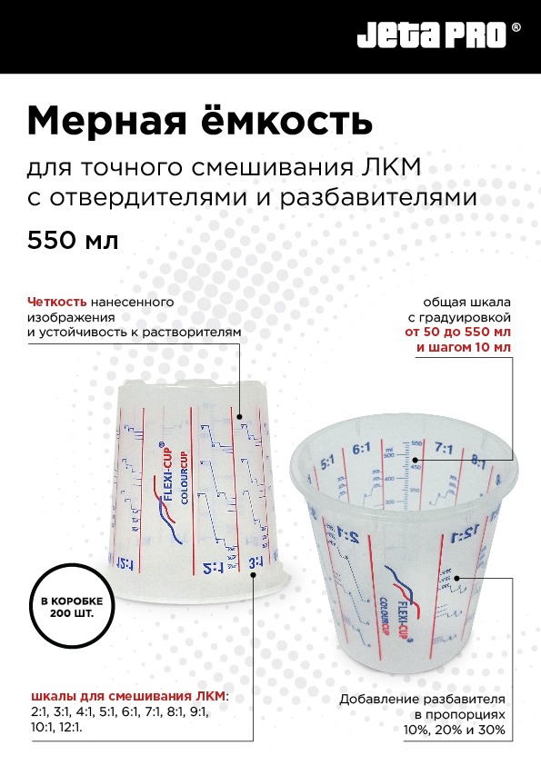 Мерная емкость 600мл (Flexi-cup) без крышки 5862002 ДЖЕТА