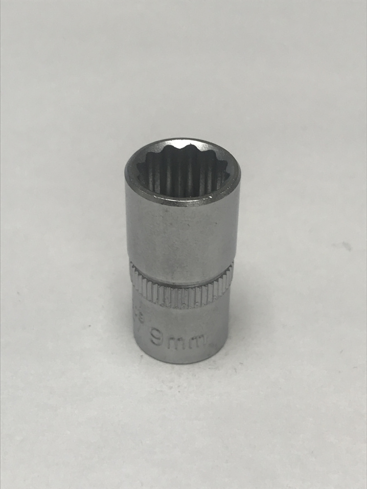 F52909 1/4" Головка короткая 12 гранная 9мм